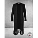 YOEK Cardigan Long Knit Zwart